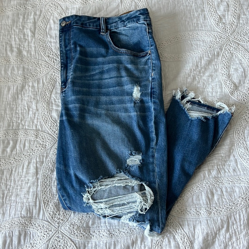 American Eagle plus size next level stretch skinny jeans jeggings.